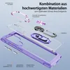 An exploded view diagram of a phone case, showing its different components and materials. Produktbild-Vorschau