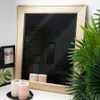 Obdélníkové zlaté nástěnné zrcadlo 49,5x59,5 cm Náhled obrázku produktu 5