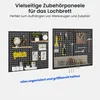 FLEXISPOT Werkbank aus Stahl, Arbeitstisch mit Lochwänden Produktbild-Vorschau 4