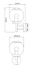 Globo Lighting buitenlamp, roestvrij staal, helder glas, Productafbeelding-voorbeeld 2