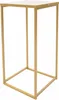 A gold metal rectangular stand with a white top. Náhled obrázku produktu