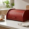 Großer Holz-Brotkasten Rot 40x29x18cm – Brotkorb für Produktbild-Vorschau 9