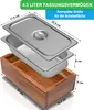 YourCasa® Komposteimer - Akazien Holz Box - Biomülleimer Produktbild-Vorschau 4
