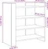 vidaXL Sideboard Braun Eichen-Optik 73,5x35x75 cm Produktbild-Vorschau 8