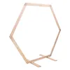 A wooden hexagonal arch stand on a white background. Náhled obrázku produktu