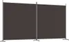 vidaXL 2-pc. Paravent brun 348x180 cm tissu Voir les images du produit 1