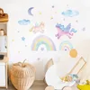 Wandtattoo Cartoon Einhorn Regenbogen Produktbild-Vorschau 4