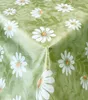 PVC Tischdecke Gänseblümchen grün weiß Wachstuch - Breite & Produktbild-Vorschau 2