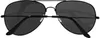 A pair of black aviator sunglasses shown from a top-down perspective against a white background. Produktbild-Vorschau