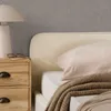 Polsterbett LAVORO Einzelbett 140x200, cremeweiß - Bett mit Produktbild-Vorschau 3