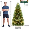 LARS360 Umelý vianočný stromček, výška 180 cm, s dreveným Náhľad obrázku produktu 2