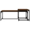 vidaXL Salontafels, 2 stuks, bruin, eikenlook, houtvezel Productafbeelding-voorbeeld 4