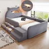 Lit enfant 90x200 cm avec veilleuse et port USB, lit simple Voir les images du produit 2