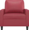 vidaXL Fotel czerwone wino 60 cm imitacja skóry Podgląd zdjęcia produktu 3