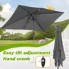 Angel Living 300x200cm Parasol en aluminium avec manivelle Voir les images du produit 5