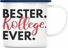 Trendation - Bester Kollege Emaille Tasse Geschenk Produktbild-Vorschau 1