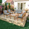 4L Textil Gartenstuhlauflage Niedriglehner Hochlehner Produktbild-Vorschau 3