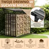 Stojak na drewno opałowe na zewnątrz 185 x 185 cm 1m Podgląd zdjęcia produktu 3
