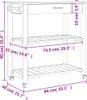 vidaXL Küchenwagen MONZA 84x40x88,5 cm Massivholz Kiefer Produktbild-Vorschau 9