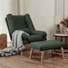 Idohome - Ausklappbarer Sessel mit Fußhocker LILA Produktbild-Vorschau 1