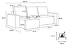 MR GROUP Ecksofa L Form Bergamo 240x142 cm mit Produktbild-Vorschau 7