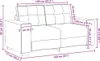 vidaXL Zweisitzer-Sofa Hellgrau 160x77x82 cm Samt Produktbild-Vorschau 8