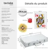Coffret, Malette, Set de Poker - argent, 300 pièces Voir les images du produit 6