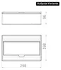 Aufputz und Unterputz / Sicherungskasten / Verteilerkasten / IP 40 / 1-Reihig für 12 Module / mit PE-/N-Klemmen / modernes schwarz Voir les images du produit