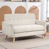 Sofa dwuosobowa HOMCOM, sofa dwuosobowa z welurowym Podgląd zdjęcia produktu 1