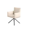 A single beige armchair with a swivel base. Produktbild-Vorschau