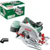 A Bosch circular saw and its packaging are displayed against a white background. Podgląd zdjęcia produktu