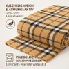 Betz Kuscheldecke MODENA 150x200cm Farbe Karo braun Produktbild-Vorschau 5
