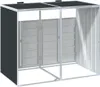 vidaXL Box na odpadky pre 2 tony antracit 144x81x113 cm Náhľad obrázku produktu 7