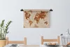 MuchoWow® Wandteppich Wandbehang Weltkarte - Farbe - Braun Produktbild-Vorschau 4