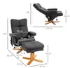HOMCOM Relaxsessel mit Liegefunktion Massagesessel mit Produktbild-Vorschau 3