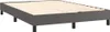 vidaXL Box spring bed frame grey 140x200 cm Imitácia kože Náhľad obrázku produktu 3