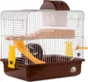 A hamster cage with multiple levels and accessories, set against a white background. Náhľad obrázku produktu
