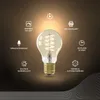 A smart LED light bulb is shown in the center, surrounded by icons and text describing its features. Produktbild-Vorschau