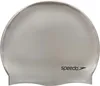 Speedo Plain Flat Silicone Cap Silver Produktbild-Vorschau 2