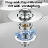 3-in-1 Abflussstopfen Badewanne, Badewannenablaufstopper, Produktbild-Vorschau 4