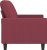 vidaXL Canapé 2 places vin rouge 140 cm Tissu Voir les images du produit 4