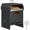 Outsunny 3-in-1 Outdoor Pizzaofen Holzbefeuerter Pizza Ofen Produktbild-Vorschau 1