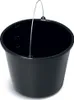 A black bucket with a metal handle is shown against a white background. Anteprima dell’immagine prodotto
