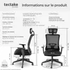 Fauteuil de bureau Phoibe ergonomique avec appuie-tête Voir les images du produit 6