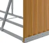 vidaXL Drewniana wiata na drewno opałowe 234x45x100 cm Stal Podgląd zdjęcia produktu 6