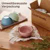 Praknu Set di ciotole per cereali - Colori in Vetroceramica Anteprima dell’immagine prodotto 7