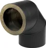 Raik Coltherm Rauchrohrbogen 150mm schwarz doppelwandig 90° Produktbild-Vorschau 2