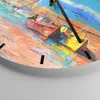 Wanduhr - Rund - Glasuhr - Leuchtturm Meer - 40x40cm - Produktbild-Vorschau 5