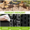 Gartentisch Rund Klapptisch Campingtisch mit Tragegriff, Produktbild-Vorschau 5