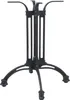 A black metal table base with four legs, displayed on a white background. Produktbild-Vorschau